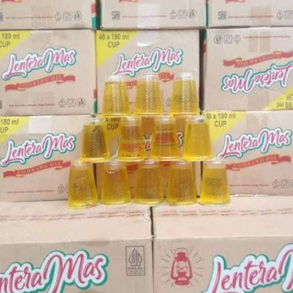 Minyak Goreng Lentera Mas gelas 180 Ml